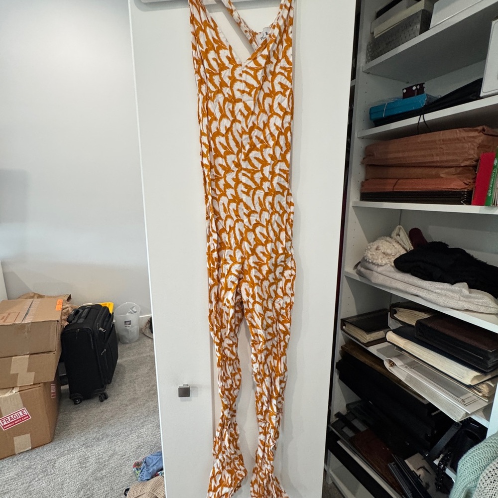 Patterned jumpsuit super comfortable and fun